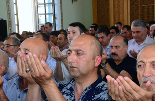 Eid prayer performed in all mosques in Azerbaijan on occasion of Ramadan holiday  Azerbaijan, Baku, June 15, 2018